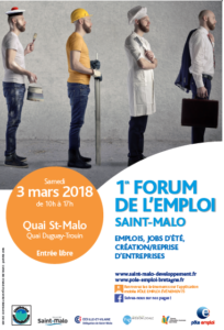 Affiche FORUM EMPLOI ST MALO 2018