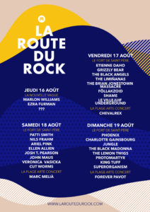 Programmation Route du Rock Collection été 2018