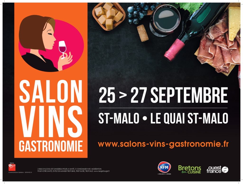 Affiche Salon Vins et Gastronomie Saint Malo 2021